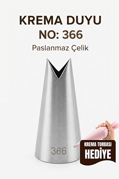 VAN VLECK Paslanmaz Çelik Krema Duyu No: 366 – Pasta, Cupcake ve Tatlı Süslem...