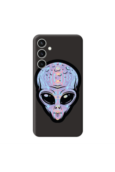 Other Samsung S24 Plus Alien Black Colored Silicone TPU Θήκη