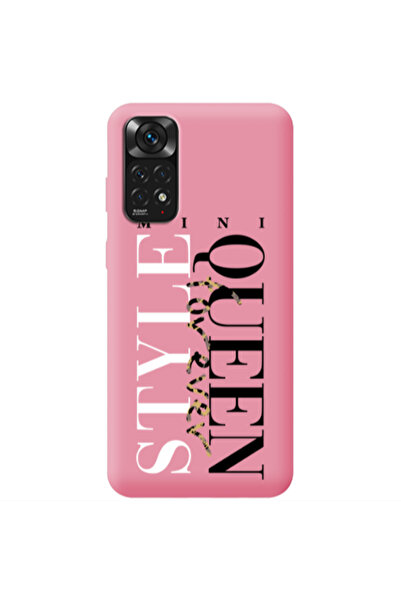 Other Xiaomi Redmi Note 11 4G Mini Quen Forever Pink Colored Silicone TPU Θήκη