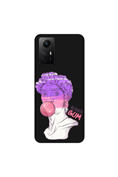 Other Xiaomi Redmi Note 12s Pin Bubble Black Colored Silicone TPU Θήκη