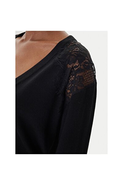Icona Pulover de damă RI5NT074 Negru