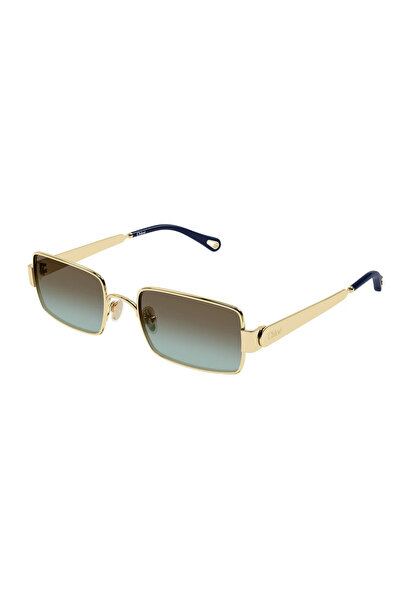 CHLOE CH0354S 003 Gold Navy Kadin Gunes Gozlugu