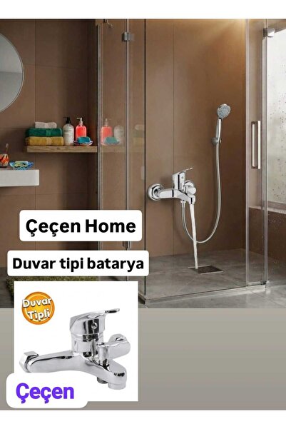 ÇEÇEN HOME Chrome Bathroom Shower Faucet Wall Mounted Applique Faucet with On...