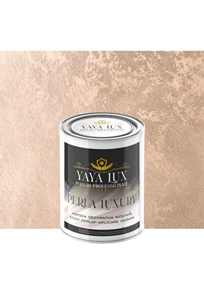 YaYa Color Vopsea decorativa de Lux, Perla Luxury cu Fulgi Perlati, Roz Prafu...