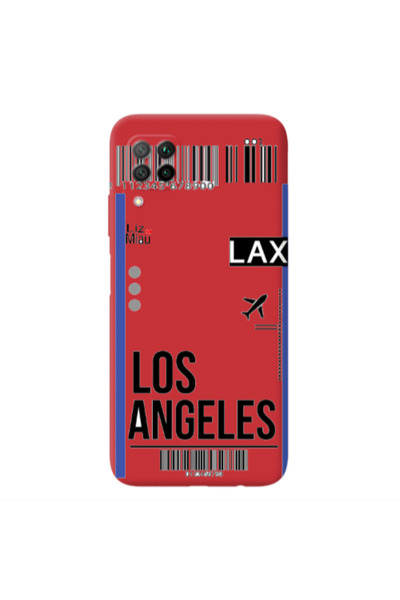 Other Huawei P40 Lite Los angeles Red Colored Silicone TPU Θήκη