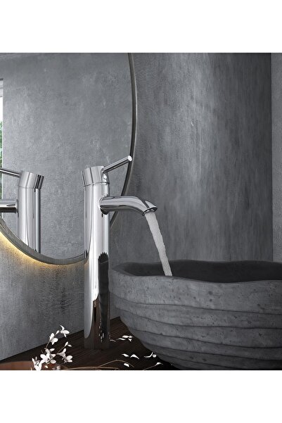 RAK KLUDI Prime Single Lever High-Raised Basin Mixer (Chrome)
