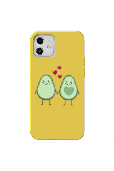 Other Apple iPhone 12 Avocados Yellow Colored Silicone TPU Θήκη