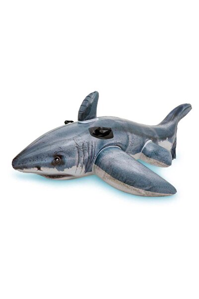 Intex Inflatable Pool Float - Great White Shark Ride-On, 68" X 42"