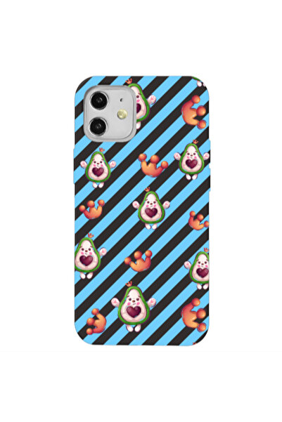 Other Apple iPhone 12 king avocado Black Colored Silicone TPU Θήκη