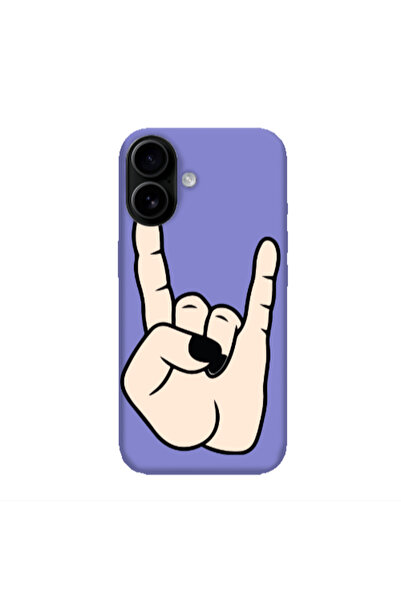Other Apple Iphone 16 plus Rock Purple Colored Silicone TPU Θήκη