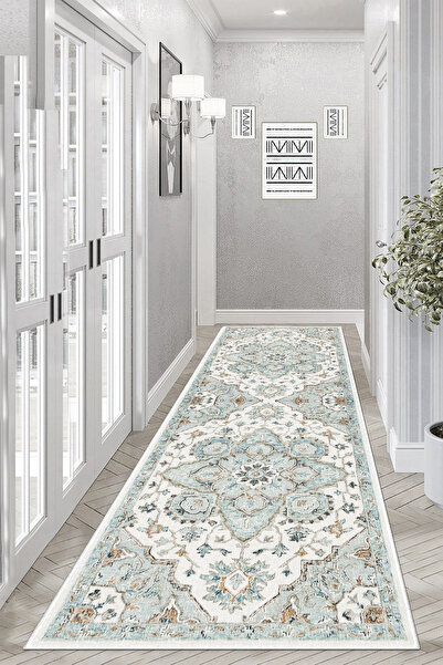 Thalia Home Kaymaz Taban Yıkanabilir Kalın Dokulu Halı & Yolluk & Mutfak Halısı
