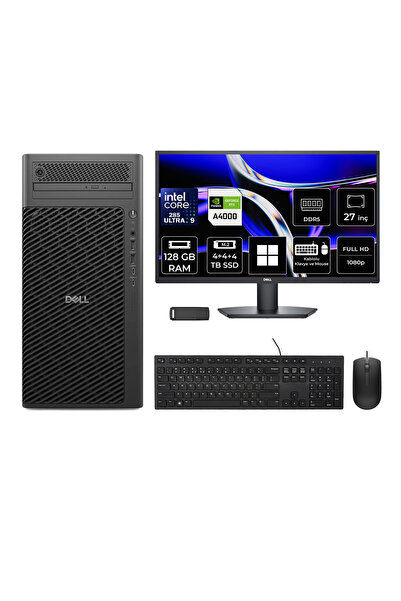 Dell Pro Max T2 Core Ultra 9 285 RTX 4000 Ada 20GB 128GB RAM 12TB SSD 27" FHD...