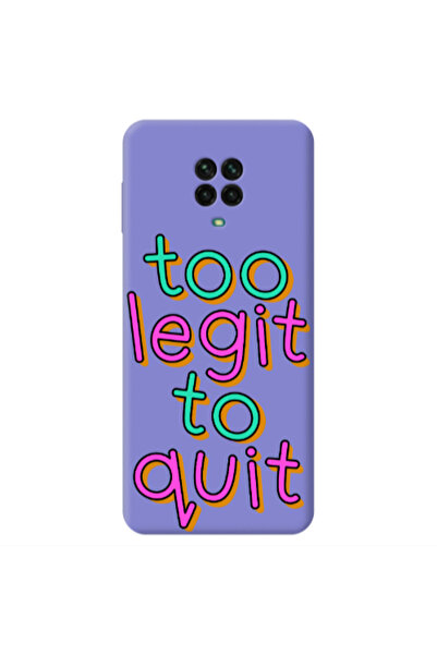 Other Xiaomi Redmi Note 9 Pro Too Legit To Quit Purple Colored Silicone TPU Θήκη