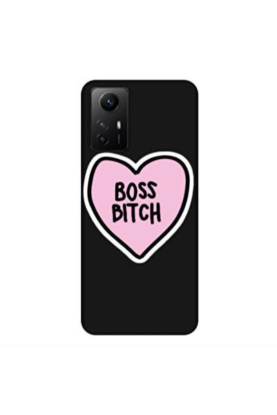 Other Xiaomi Redmi Note 12s Boss Bitch Black Colored Silicone TPU Θήκη