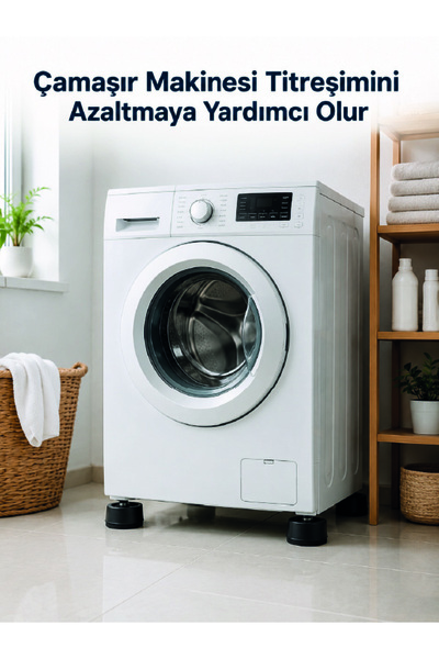 Lisinya Çamaşır Makinesi İçin 4 Adet Kauçuk Ayak Pedi -