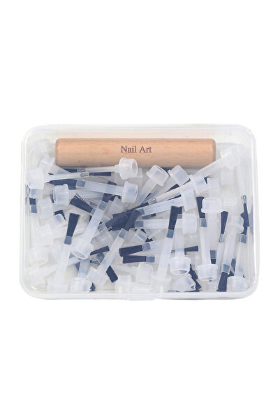 choice2 50Pcs Brush Head Box 10/50Pcs Multi-functional Replaceable Nail Art B...