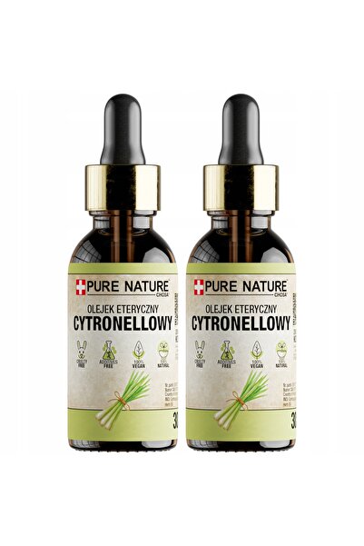 CHOSA Ulei Esential De Citronella, 2x 30ml, 100% Pur Fara Aditivi Efekt Anti-...