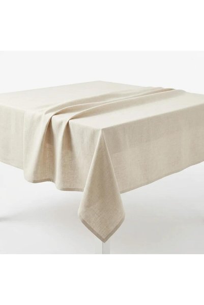 Original Co Organic Raw Linen Tablecloth |   Buldan Dokuma |   Natural Raw Color |   Measurement Options Available