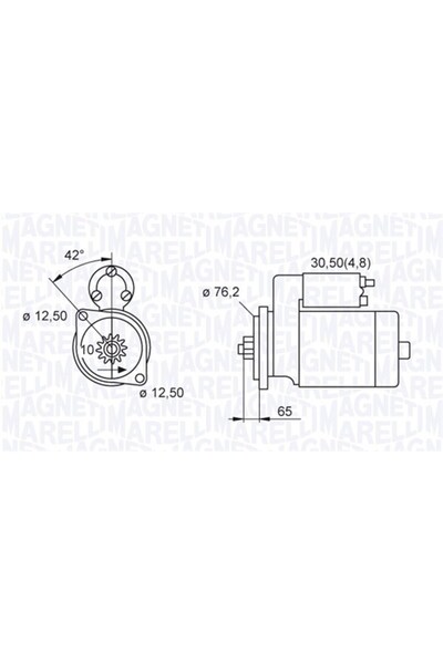 MAGNETI MARELLI Electromotor (12v 1 7kw Nouă cu Garanție) Audi A1 A3 Q3 Tt Do...