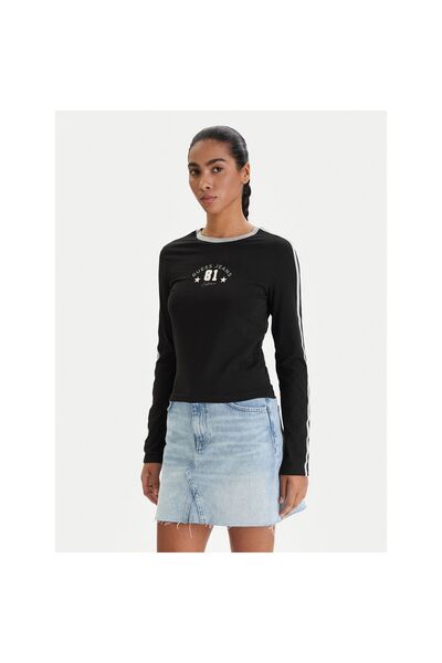 Guess Jeans Bluză de damă W6RI17J1314 Negru
