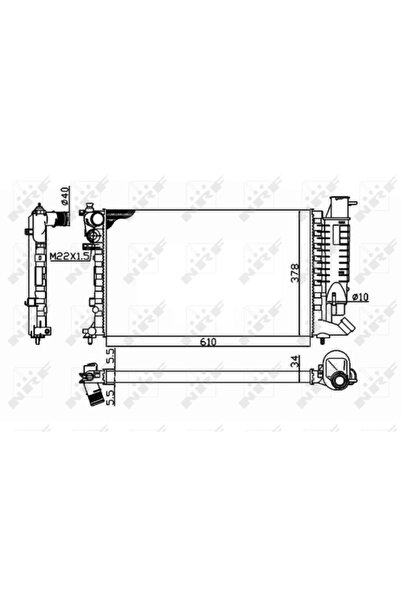 NRF Radiator Racire Motor CITROËN ZX PEUGEOT 306