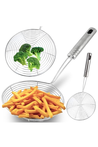 PUFO Spatulă de bucătărie din metal perforat, 36 x 14 cm