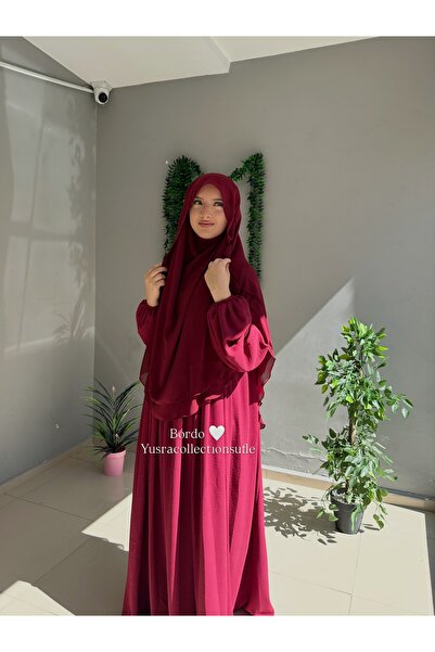 Yüsra Collection Ayrobin Dress and Shaded Soufflé 2-Piece Set