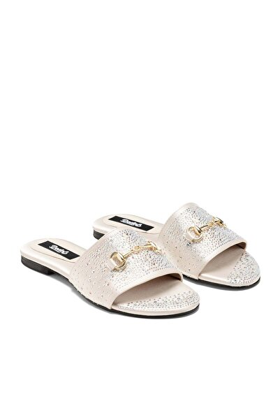 Dedos Women's Stoned Orthopedic Sole Daily Stylish Summer Slippers with Gold ...