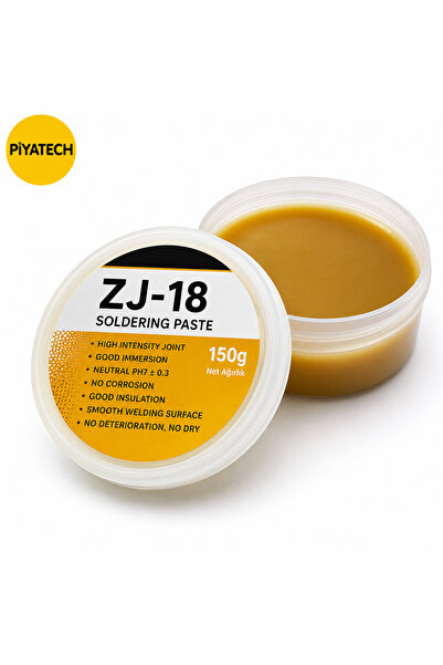 PİYATECH ZJ-18 Lehim Pastası Gelişmiş Kalite Krem Lehim Kremi 150 gr