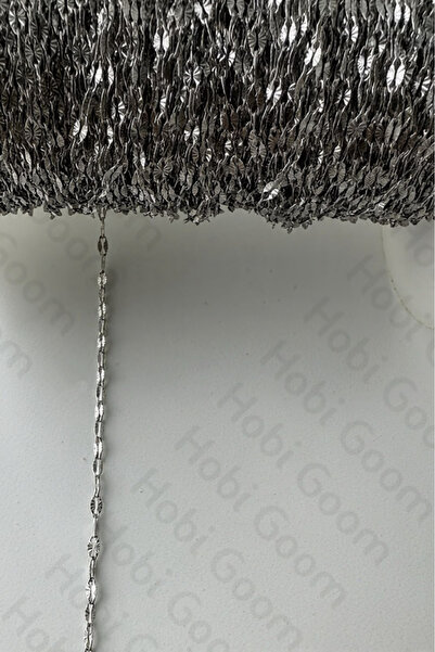 Hobi Goom Silver Color Lip Chain for Jewelry Making/Production |   1 Meter