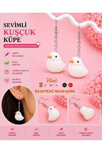 himi bijuteri aksesuar Cheerful Birds Animal Figured Dangle Earrings Lightwei...