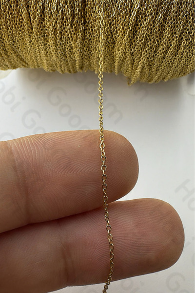 Hobi Goom Ipince Gold Stainless Steel Forse Chain for Jewelry Making/Producti...