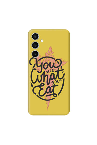 Other Samsung S24 Plus You are What You Eat Yellow Colored Silicone TPU Θήκη