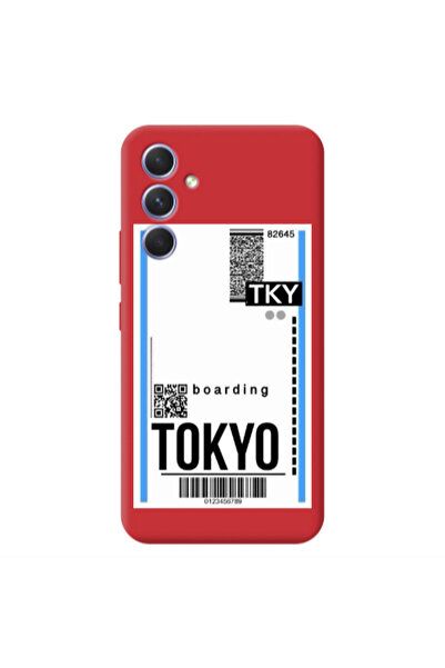 Other Samsung A54 Tokyo Boarding Red Colored Silicone TPU Θήκη