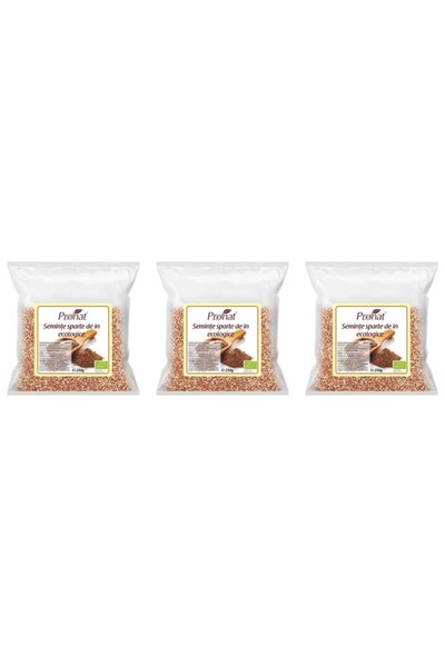 Pronat 3 x Seminte de in sparte bio, 250g