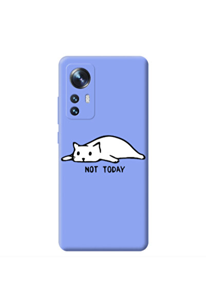 Other Xiaomi Mi 12 Not Today Light Purple Colored Silicone TPU Θήκη