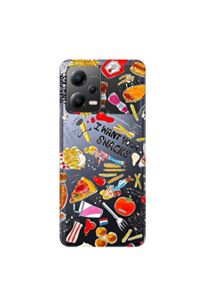Other Xiaomi Poco X5 Snack attack Transparent Silicone TPU Θήκη