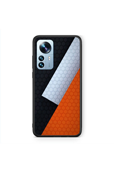 Other Xiaomi Mi 12 Pro Coated hexagon Black Glossy Θήκη