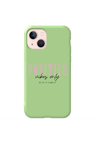 Other Apple iPhone 13 Keep It Simple Light Green Colored Silicone TPU Θήκη