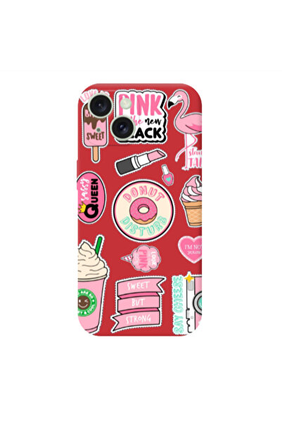 Other Apple iPhone 15 Plus Donut disturb Red Colored Silicone TPU Θήκη
