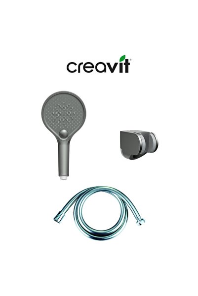 Creavit 3 Fonksiyonlu Gun Grey El Duş Seti SH102