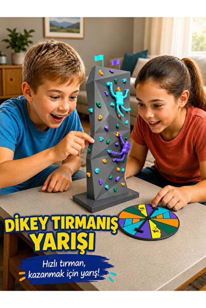 SEKO COMPANY Eğitici Dikey Tırmanış Yarışı Masa Oyunu | 2 Kişilik Beceri ve R...