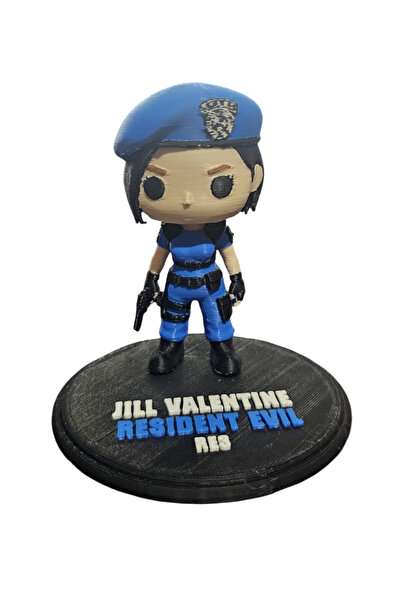 Bukalemun Shop Jill Valentine Resident Evil Chibi Figür | 3D Baskı Koleksiyon...