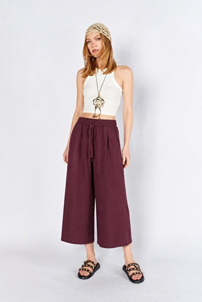 TENA Women's Mürdüm 5579 Tie-Waist Elasticated Loose-Fit Trousers
