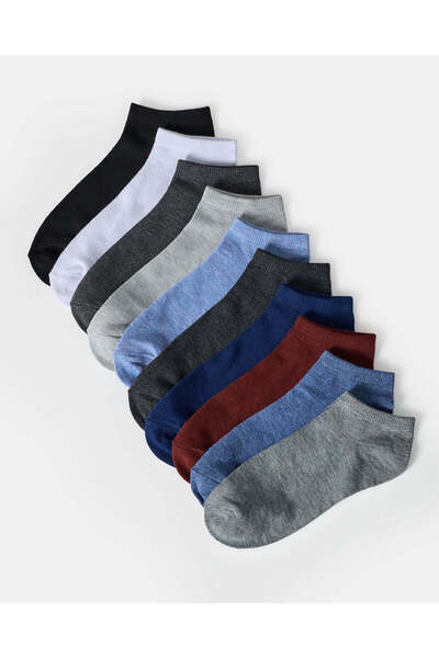 REDTAG Men Assorted Plain Socks Set (Pack Of 10)
