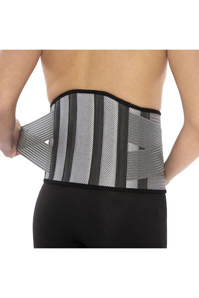 Anatomic Help 6162 Ελαστική ζώνη μέσης με στηρίγματα σε γκρι χρώμα Ένα μέγεθος