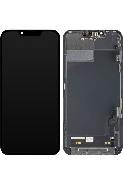 OEM Screen with Touch Mechanism and Frame for Apple iPhone 13 (Black) Code: 6...