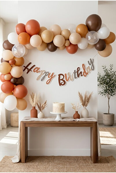 baloss fer Happy Birthday Banner Calligraphy Text Ornament 110X20 cm Birthday...
