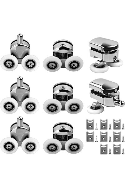Ayawaska Set 8 role pentru cabina de dus duble cromate, Role superioare si in...