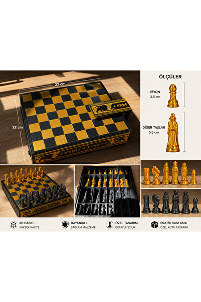ozl3D Harry Poter İlhamlı 3D Basım Satranç Takımı